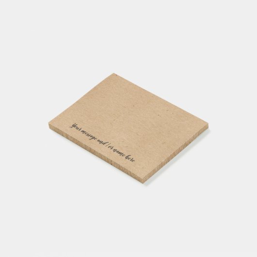 Post-it® Votre script de message Russe Kraft Natural (Incliné)