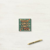 Post-it® Votre seule limite est vous (Sur un bureau)