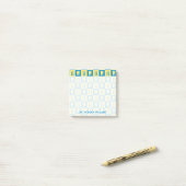 Post-it® Votre texte | Dents mignons (Sur un bureau)