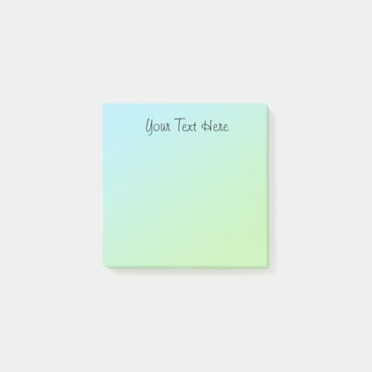 Post-it® Votre texte ici Green Gradient (Devant)