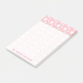 Post-it® Votre texte | Jolies dents roses (Incliné)