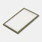 Post-it® Votre texte | Kaki Herringbone (Incliné)