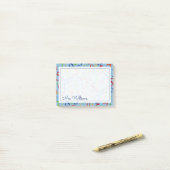 Post-it® Votre texte | Maths colorées (Sur un bureau)