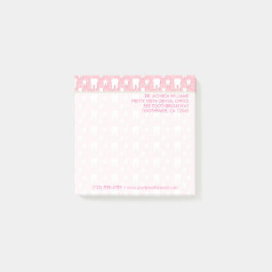 Post-it® Votre texte Mignonne Dentille Bureau dentaire