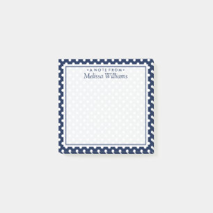 Post-it® Votre texte   Motif de point de polka