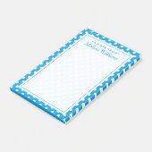 Post-it® Votre texte | Motif de point de polka (Incliné)