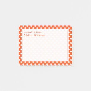 Post-it® Votre texte Motif de point de polka