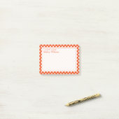 Post-it® Votre texte | Motif de point de polka (Sur un bureau)