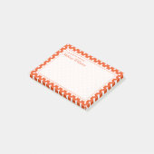 Post-it® Votre texte | Motif de point de polka (Incliné)