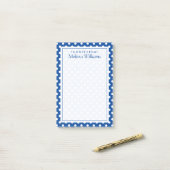Post-it® Votre texte | Motif de point de polka (Sur un bureau)