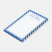 Post-it® Votre texte | Motif de point de polka (Incliné)
