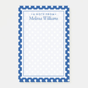 Post-it® Votre texte   Motif de point de polka