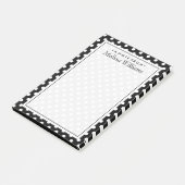 Post-it® Votre texte | Motif de point de polka (Incliné)