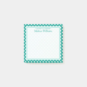 Post-it® Votre texte Motif de point de polka