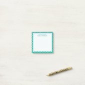 Post-it® Votre texte | Motif de point de polka (Sur un bureau)