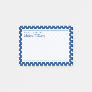Post-it® Votre texte   Motif de point de polka