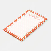Post-it® Votre texte | Motif de point de polka (Incliné)