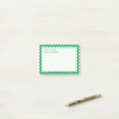 Post-it® Votre texte | Motif de point de polka (Sur un bureau)