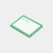 Post-it® Votre texte | Motif de point de polka (Incliné)
