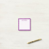 Post-it® Votre texte | Motif de point de polka (Sur un bureau)