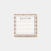 Post-it® Votre texte | Notes musicales (Devant)