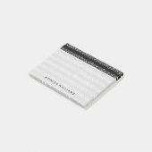 Post-it® Votre texte | Notes musicales (Incliné)