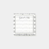 Post-it® Votre texte | Notes musicales (Devant)
