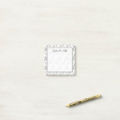 Post-it® Votre texte | Notes musicales (Sur un bureau)