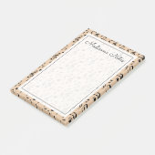 Post-it® Votre texte | Notes musicales (Incliné)