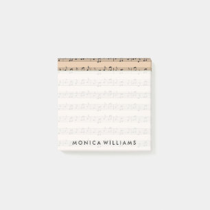 Post-it® Votre texte Notes musicales