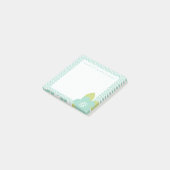 Post-it® Votre texte | Pastel Floral Chevron (Incliné)