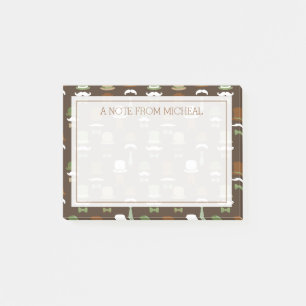 Post-it® Votre texte   Top Hat Moustache