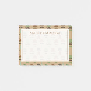 Post-it® Votre texte   Top Hat Moustache