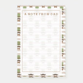 Post-it® Votre texte | Top Hat Moustache (Devant)