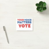 Post-it® Votre voix compte VOTER Démocratie (Bureau)