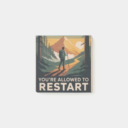 Post-it® Vous Êtes Autorisé À Recommencer (Devant)