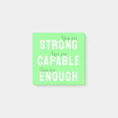 Post-it® Vous Êtes Fort, Capable, Assez, Positif (Devant)