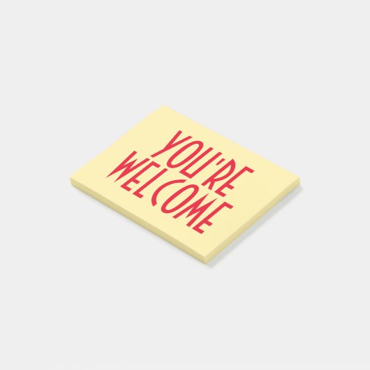 Post-it® Vous êtes les notes bienvenues de Courrier-it® (Incliné)