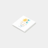 Post-it® Vous êtes mon bleu bleu bleu soleil jaune orange (Incliné)