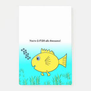Post-it® Vous Êtes Officiellement Poisson-O-Poisson Awesome
