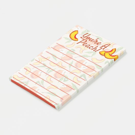 Post-it® Vous êtes une pêche et des fleurs (Incliné)