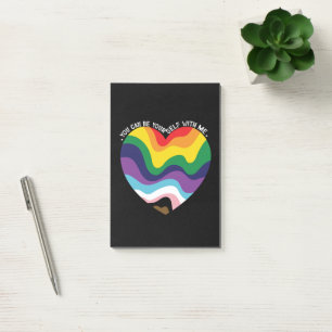 Post-it® Vous pouvez être vous-même avec moi LGBT Transgenr