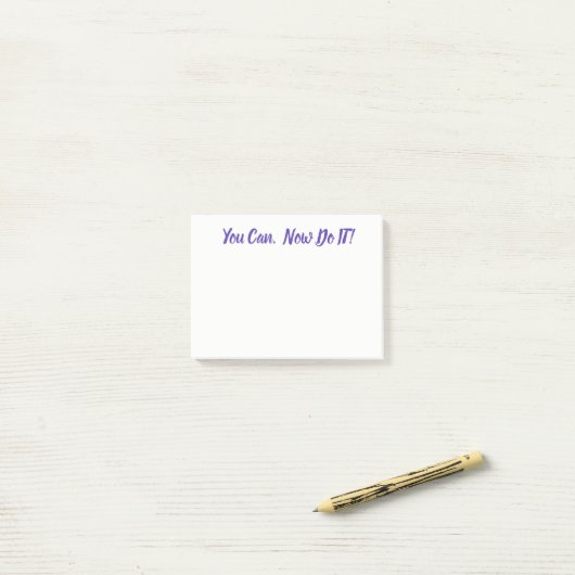 Post-it® Vous pouvez, le faites maintenant ! Bloc-notes de (Sur un bureau)