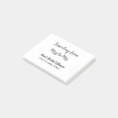 Post-it® Voyage enterrement de vie de jeune fille ajouter n (Incliné)