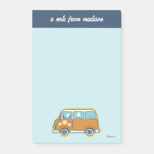 Post-it® Voyage sur route   Peanuts Road Trip Van