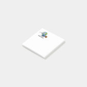 Post-it® Voyageur du monde. valise, billets et passeport. (Incliné)