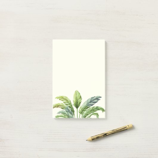 Post-it® Voyageurs Palm Tree Boho Tropical (Sur un bureau)