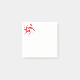 Post-it® Vrai Amour Typographie Rouge et Blanche Mariage de
