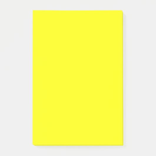 Post-it® Vrai Jaune Fluo Delight Decor Prêt à Customiser (Devant)