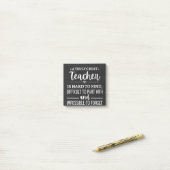 Post-it® Vraiment grand enseignant (Sur un bureau)